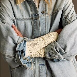 Free People Lemon Denim Light Blue Sweet Icing Jean Jacket